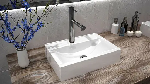 Умивальник Rea Xara N накладний білий REA-U0140, Білий - фото 2