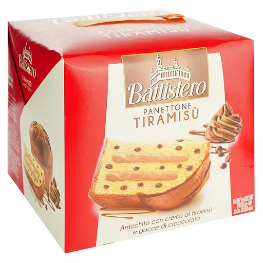Паска Battistero з кремом тірамісу та шоколадними крихтами 750 г