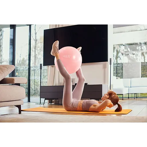 М'яч для фітнесу (фітбол) 4FIZJO 65 см Anti-Burst 4FJ0401 Pink (P-5907739317384) - фото 8