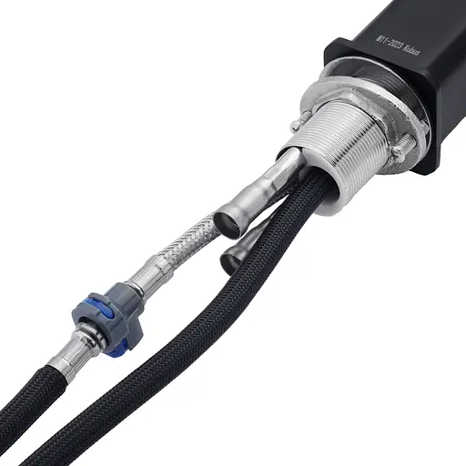 Змішувач для кухні з висувним виливом Kroner KRP Edelstahl Klassisch - SCH03918 Чорний матовий - фото 8