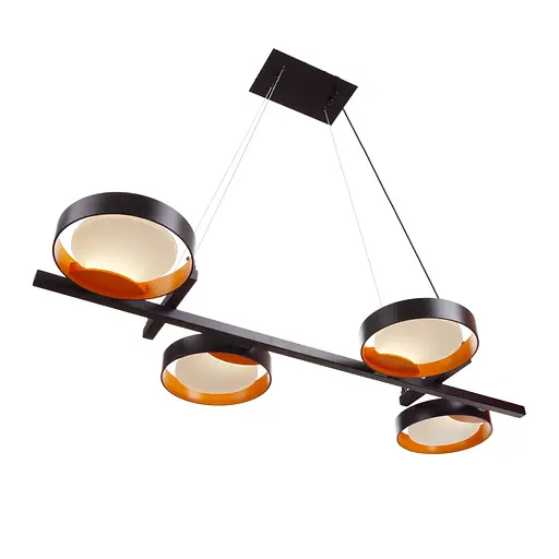 Світильник стельовий Brille підвісний BR-01 666S/4 LED 20W NW BK/G - фото 7