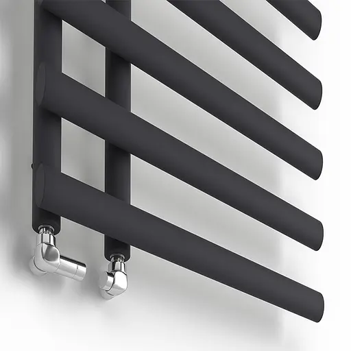 Рушникосушка дизайнерська Ideale Emma 11 10/1140/500 чорний, Чорний - фото 2