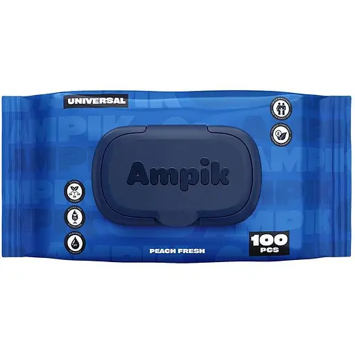Вологі серветки Ampik Light універсальні 100 шт. - фото 2
