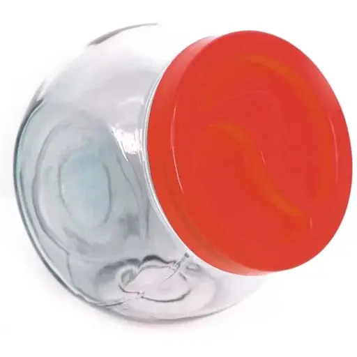 Банка для сипучих продуктів 1200ml червона кришка Wallibuc - фото 4