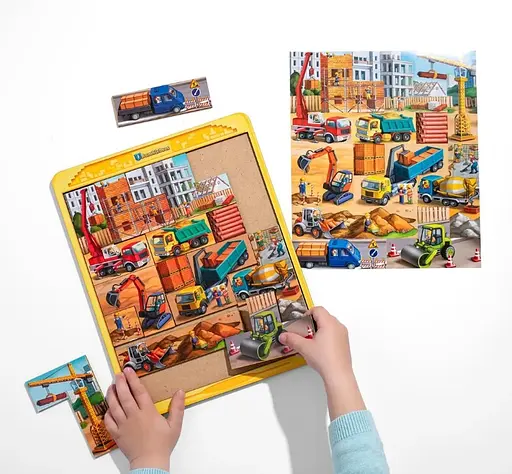 Дерев'яна розвиваюча гра "Тетріс великий - Будівельний майданчик" Ubee ПСД127