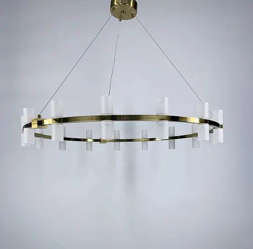 Современная подвесная люстра с миниатюрными плафонами Line.F Диаметр 55 см - фото 4