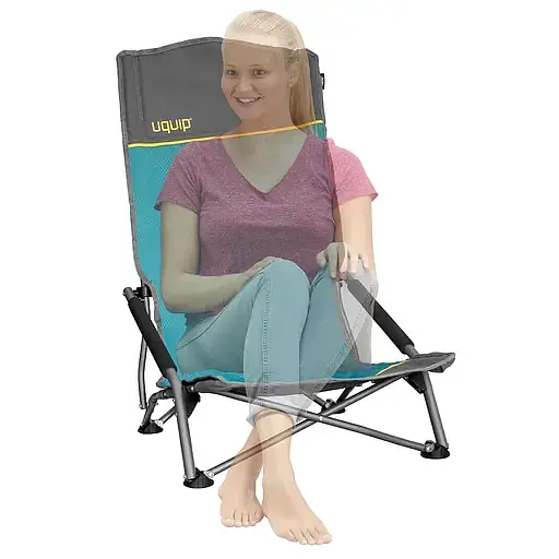 Кресло раскладное Uquip Sandy XL серо-голубое (DAS303234) - фото 3