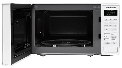 Мікрохвильова піч Panasonic NN-GT261 20л 800Вт гриль дисплей білий NN-GT261WZPE - фото 3