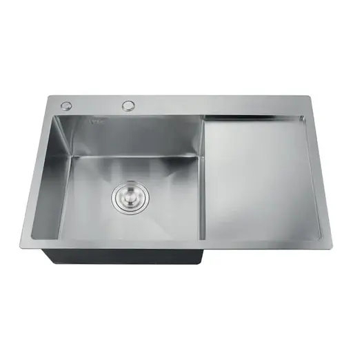 Кухонна мийка Zerix ZH7849L-215.SUS304 MX1589, Нержавіюча сталь - фото 1