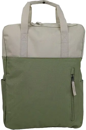 Легкая сумка - рюкзак LS два в одном 15L бежевая с оливковым sum0028841 - фото 3