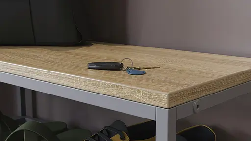 Банкетка універсальна Ferrum-decor Слайм 45x63x26 сірий ДСП Дуб Сонома 16мм (FRD-104082) - фото 5