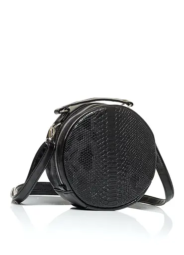 Жіноча кругла сумка Sambag 20х20х10 см 000195640 - фото 2