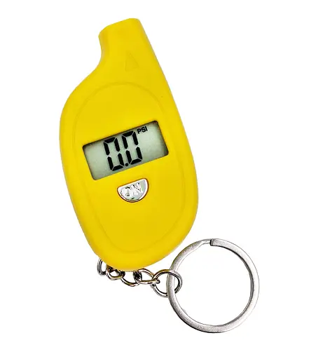 Манометр (тестер давления шин) цифровой LCD дисплей желтый (G0001641) - фото 3