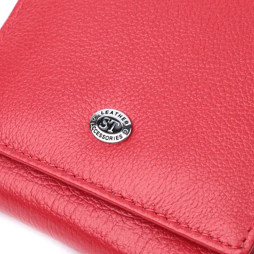 Кожаный женский кошелек ST Leather 10х9.8х2 см acs0029424 - фото 5