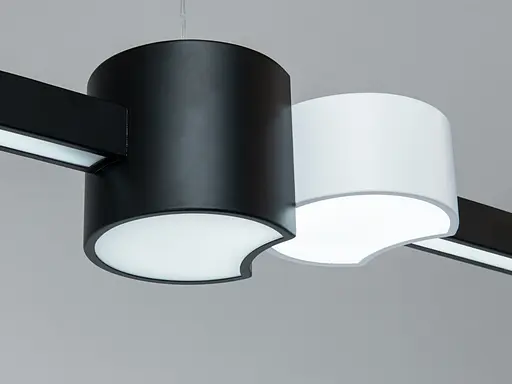 Світлодіодна підвісна люстра Romin 26 Вт чорна - фото 4