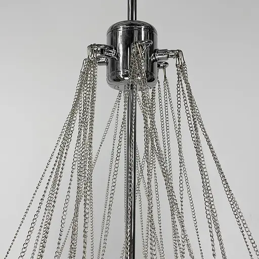 Люстра-пучок Pumpo Bubbles в хромированном корпусе ⌀ 70 см 37 шариков | Ст. J062-800 CH+WT | Line F - фото 7