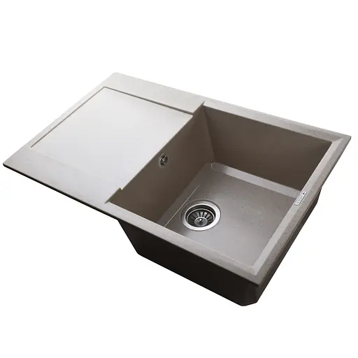 Гранітна мийка Mira KONIA бежевий для кухні стійка до подряпин безпечна для продуктів 790х500 мм - фото 4