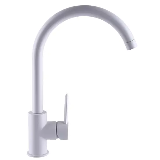 Змішувач для кухні Topaz Corsica TC 8809-H48-W-S Білий матовий - фото 4