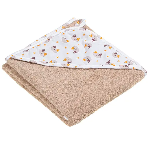 Куточок махровий Home Line Кошенята помаранчево-бежевий 90х90 см (198048)