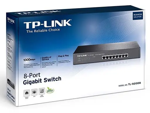 Коммутатор TP-Link TL-SG1008 (TL-SG1008) - фото 3
