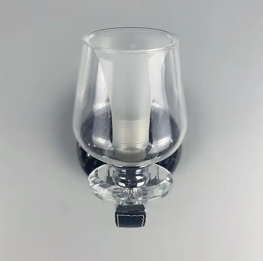 Ніжна та витончена модель бра з еко-шкірою Line F S 865/1 BK - фото 4