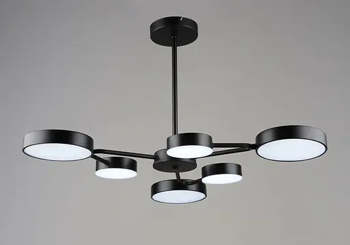 Люстра підвісна світлодіодна VALESO B YH1354/3+3 BK 63W