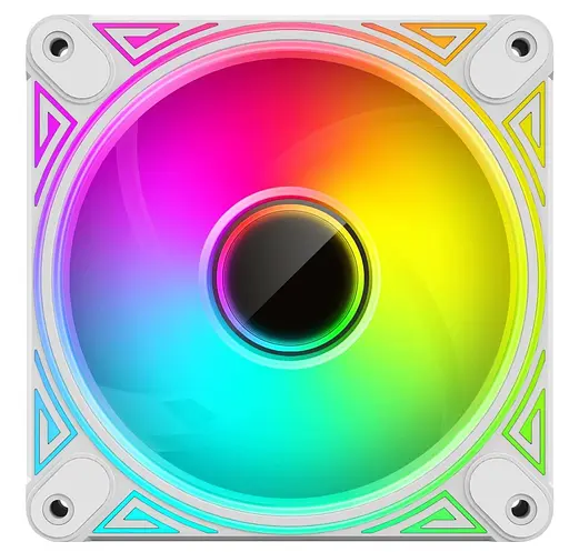 Вентилятор Coolmoon 120мм CM-DM1-W Reverse (CM-DM1-W-R) White - фото 2