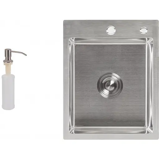 Кухонная мойка Lidz H4050 Brush 3,0/0,8 мм (LIDZH4050BRU3008) - фото 1