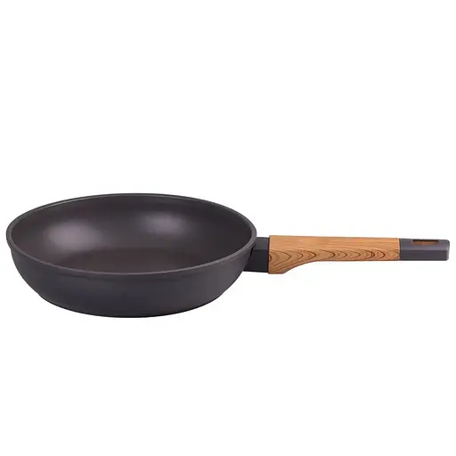 Сковорода алюминиевая ⌀ 20см с антипригарным гранитным покрытием TS Kitchen сковорода для жарки Черная - фото 1