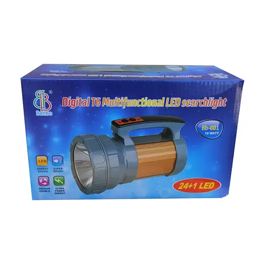 Ліхтарик світлодіодний акумулятор 4000mah Stenson BB-001 Grey - фото 2