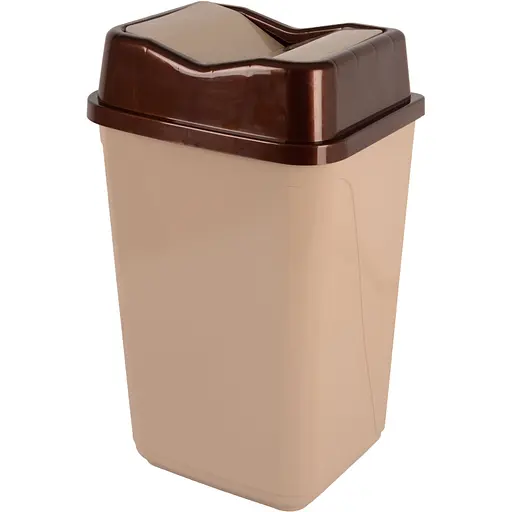 Кошик для сміття Violet House 0091 Метелик з кришкою 50 л Cappuchino (0091 Бабочка CAPPUCHINO с/кр.50 л)