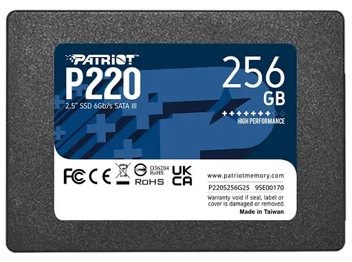 SSD 2.5" накопичувач Patriot P220 256GB (P220S256G25)