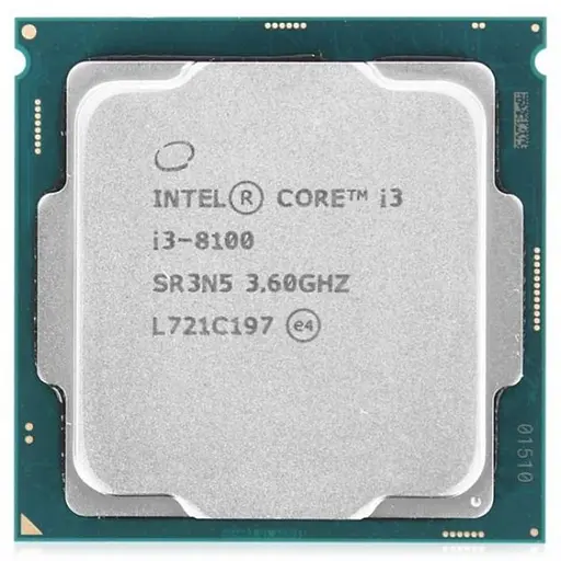 Процессор Intel Core i3 8100 (CM8068403377308) (Socket 1151 v2, 4T, 3.6 ГГц, Tray) Б/у - фото 1