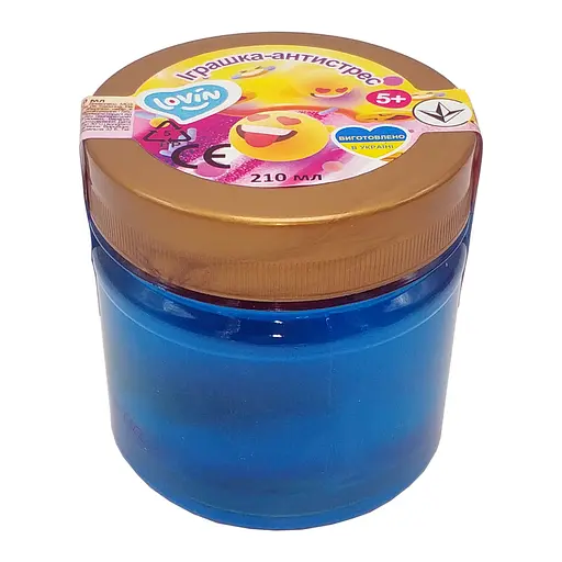 Іграшка-антистрес 210 мл Slime time ТМ Lovin 80142 Синій