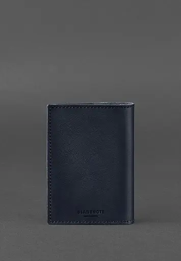 Кожаная обложка для военного билета (под военно-учетный документ) 7.4 А5 синий - фото 5