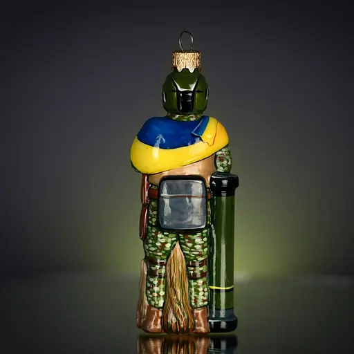 Ялинкова прикраса Різдвяні історії Воїн світла скло (4820001109702) - фото 4