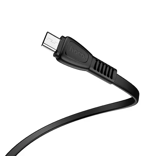 Кабель HOCO X40 USB to Micro 2.4A, 1m, TPE, TPE connectors, Black - фото 4