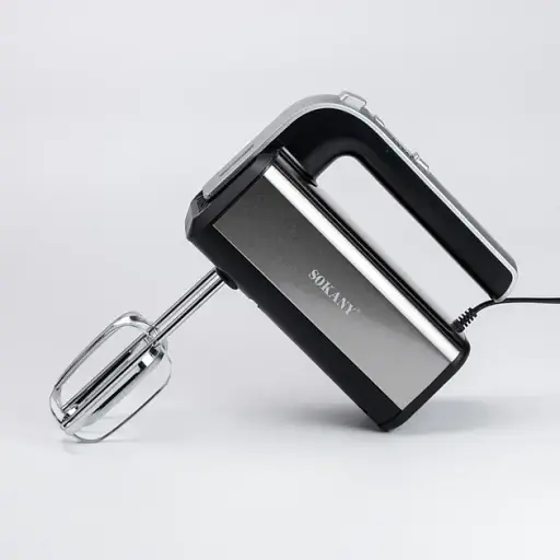 Міксер ручний SOKANY CX-6651 сталь із двома насадками 800 Вт 5 швидкостей - фото 4