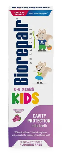 Зубна паста виноград Kids Milk Teeth Biorepair 50 мл - фото 1