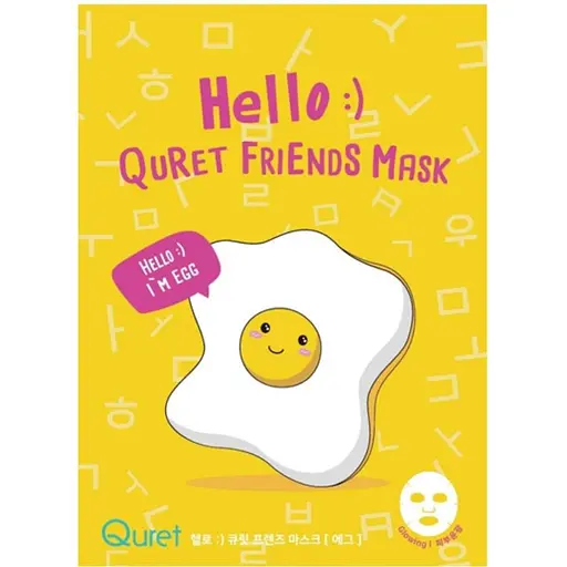 Маска для лица Quret Hello Friends для сияния 25 г - фото 1