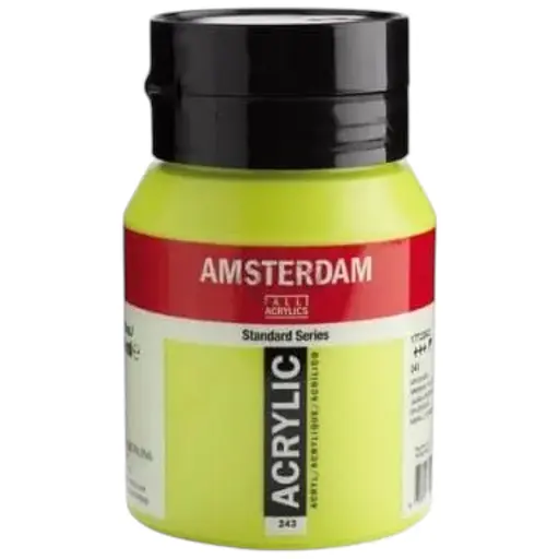 Фарба акрилова Amsterdam 243, Зелено-жовтий 500 мл