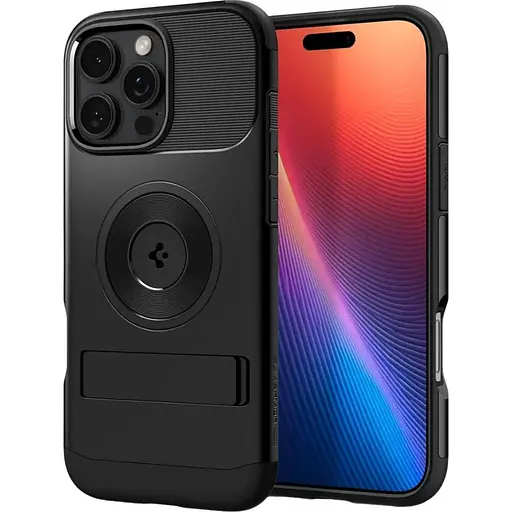 Оригинальный противоударный чехол Spigen Slim Armor (MagFit) MagSafe для iPhone 16 Pro (6.3") Black ACS08164