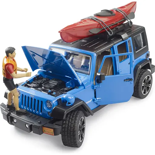 Игровой набор Bruder Автомобиль Jeep Wrangler Rubicon Unlimited с каяком и фигуркой 1:16 (02529) - фото 8