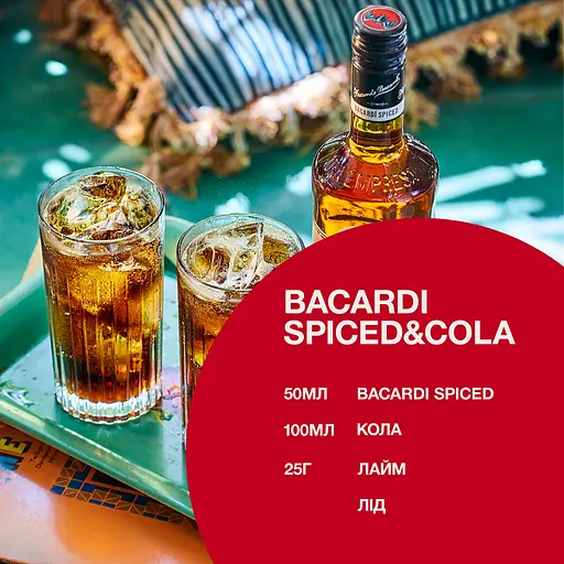 Спиртний напій на основі рому Bacardi Spiced 40% (2 шт. х 1 л) - фото 8