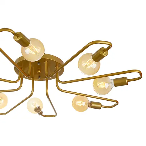 Люстра Brille стельова Е27 60W G (BR-01 617C/8) - фото 4