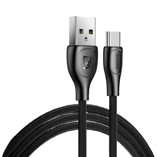 Кабель Remax Lesu Pro USB 2.0 to Type-C 2.1A 1м черный (RC -160a-b) - фото 1