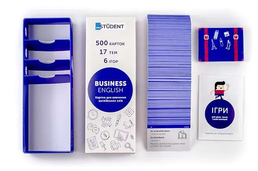 Настільна гра English Student Картки для вивчення бізнес англійської мови English Student Bussiness English (укр.) (41315776) - фото 6