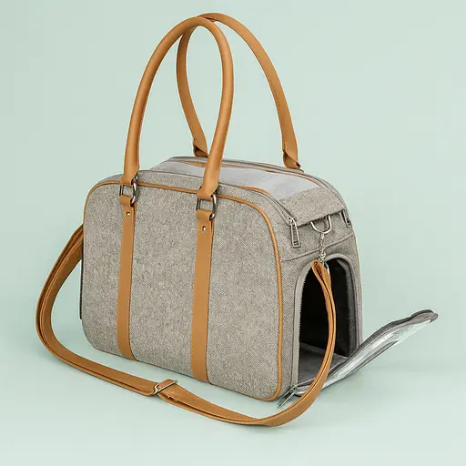 Сумка-переноска для тварин Trixie Helen 19x28x40 см сіра  - фото 3