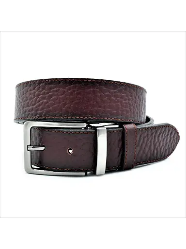 Ремінь шкіряний Le-Mon двосторонній чоловічий 115-125х4 см acs0023773 - фото 3