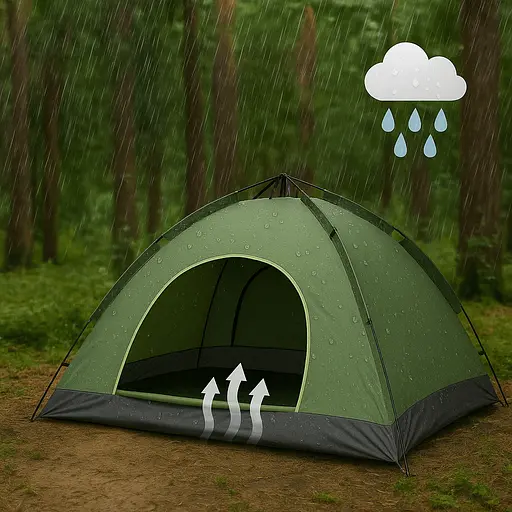 Автоматическая палатка - Smart Camp ( 4-х местная ) + Универсальный фонарь туриста 3 в 1 - фото 7